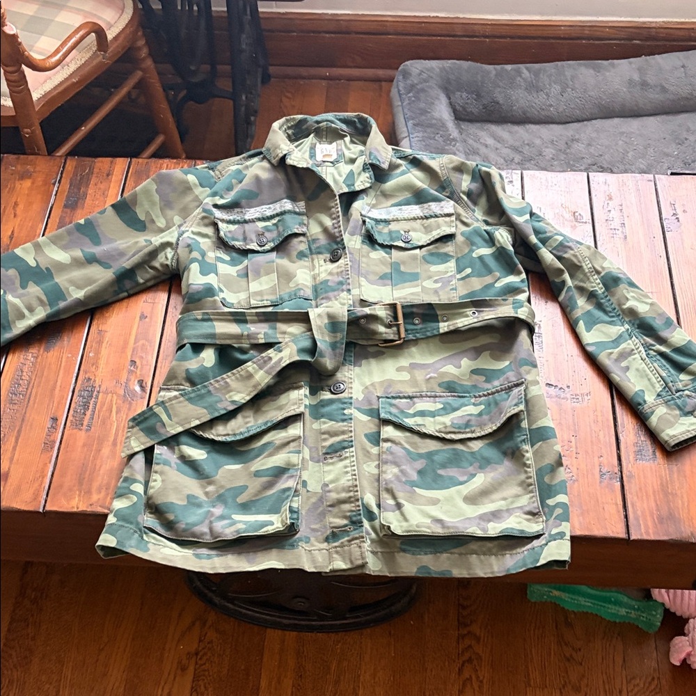 GAP Camo Utility Jacket in Green and Brown